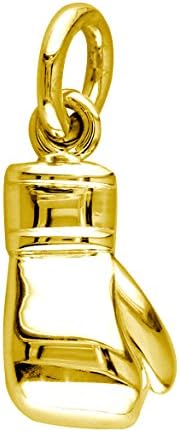SZIROSolid Boxing Glove Charm in 14k Yellow Gold