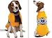 Zack & Zoey Black White & Yellow Nordic Dog Sweater with Scarf Small