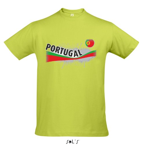 Fanshirt Herren PORTUGAL Ländershirt EM / WM Trikot S-XXL , Apple green , S