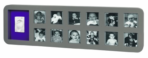 Baby Art 34120086 Rahmen f&uuml;r 12 x Bilder und Fu&szlig;-/Handabdruck
