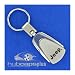 New Jeep Logo Chrome Tear Drop Stylish Key Chain Ring