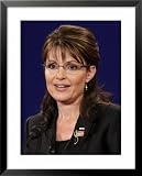 Sarah Palin, Vice Presidential Debate 2008, Oxford, MS Collections Framed Art Poster Print, 25x31