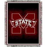 Mississippi Bulldogs Triple Woven Jacquard NCAA Throw (019 Focus) by Northwest (48x60) Mississippi Bulldogs Triple Woven Jacquard NCAA Throw (019 Focus