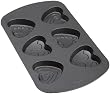 Wilton Heart Shaped Whoopie Pan Nonstick 6 Cavity Decorated Mini Cakes Pan