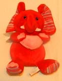 APPLAUSE 10" I LOVE YOU PLUSH ELEPHANT WITH STRIPES - SO CUTE