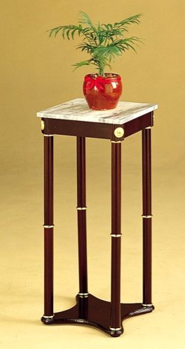 Coaster Square Plant Stand with White Marble TopB007B796A0