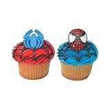 Spider-Man Icon Cupcake Rings - set of 12