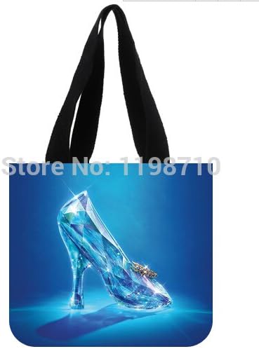 Hot Sale Reusable Shopping Bags Cinderella Lost Shoe Painting Tote bags