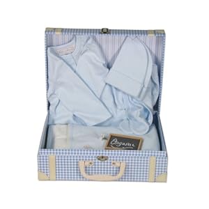 Child to Cherish Organic Set with Suitcase in Blue