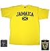 Jamaica National Futbol Soccer Team Classic Adult Yellow T-Shirt Tee