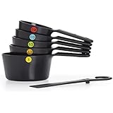 OXO Good Grips Plastic Measuring Cups, 6-Piece, Black