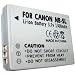 HQRP Replacement Premium Battery for Canon Digital IXUS 860 IS Digital Camera