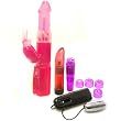 Tantrica Pink Jelly Crystals Love Pump Rabbit Vibrator Adult Sex Toy Kit