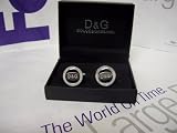 D & G DOLCE & GABBANA CUFFLINKS NEW IN BOX by D & G