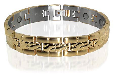 Mens New Stainless Steel Magnetic Bracelet 8.75 Inches
