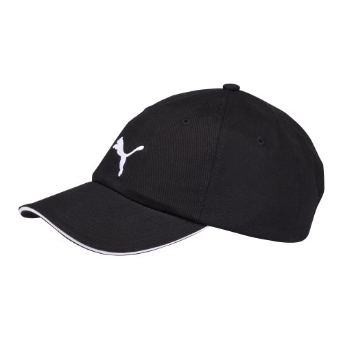 PUMA Kinder Kappe Cat, black-white, One size, 841259 01