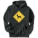 Rat Terrier SIGN OLD / VINTAGE Dogs Mens Hoodie (Dark Silver, Sizes X-Small - XXX-Large)