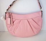 Coach Soho Pleated Pink Blush Leather Hobo Purse 13730