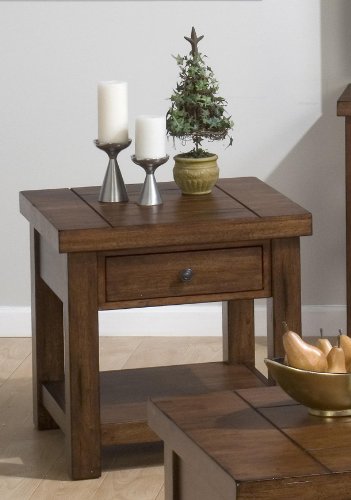 Braeburn Rough Hewn Cherry End Table