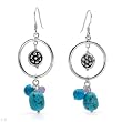 Earrings With Amethysts and Simulated gems in 925 Sterling silver. Total item weight 7.0g Length 51.5mm