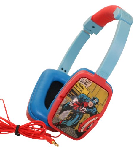  Marvel Comics' Captain America Overhead Stereo Headphones