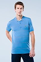 Red! Collection Short Sleeve Wide Spaced Stripe Stretch Pique Polo