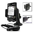 IMOOVE - Kit Support fixation Auto pour HTC HD2 + Chargeur Auto