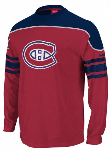 Reebok Montreal Canadiens Red Face Off Long Sleeve T-shirt (XX-Large)