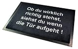 FUNICE DESIGN Fußmatte ob du wirklich richtig stehst, siehst du...