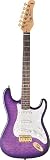 Jay Turser 300 Series Jt-300qmt-ps Electric Guitar, Purple Sunburst