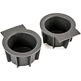 (2) 2004-2014 Front Center Console Cup Pop Can Bottle Rubber Holders Insert Fits F-150 Expedition Navigator Ford 2L1Z7813562AAA OEM Replacement