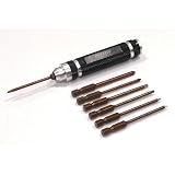 QuickPit 7pc Metric Hex Wrench + Screw Tips by Integy