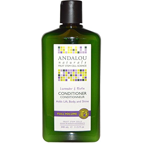 Andalou Naturals Lavender & Biotin Full Volume Shampoo & Conditioner Hair Loss Solution With