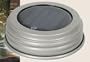 Solar Lid-light - Weathered Galvanized Finish (Lid Only) Fits Any Mason Jar