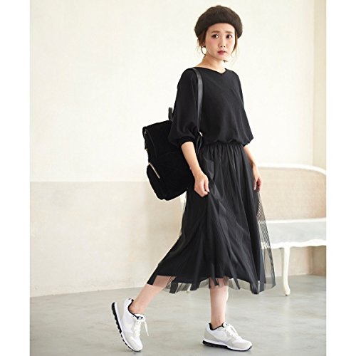 マジェスティックレゴン（MAJESTIC LEGON） 【relaxing line】ニット×チュールワンピースセット