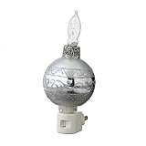 Silver Ball Ornament Bubble Night Light