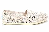 F1670Nat Toms Classics Womens Crochet Espadrilles Shoes Us 8 Uk6