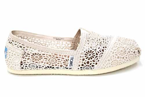 F1670Nat Toms Classics Womens Crochet Espadrilles Shoes Us 8 Uk6