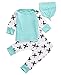Baby Boys Girls Raglan Sleeve T-shirt and Cross Print Pants Outfit with Hat