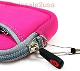 -- Hot Pink High-Quality Mini Sleeve Pouch Bag for Sony Cybershot H55 Digital Camera {+ 1pc name tag} -- Best Seller on Amazon!