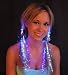 Set of 4 Glowbys LED Fiber Optic Light-up rainbow Hair Barrette.