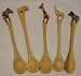 Kitchen & Housewares : Sugar Spoon with Hand Carved Animal Handle - Cheetah