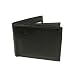 Genuine Leather Croc Embossed Bifold Mens Wallet (Black)