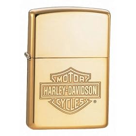Harley Davidson Brass Shield Zippo