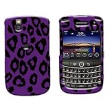 Premium - Blackberry 9630/Tour Purple Leopard Cover - Faceplate - Case - Sn ....