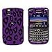 Premium - Blackberry 9630/Tour Purple Leopard Cover - Faceplate - Case - Snap On - Perfect Fit Guaranteed