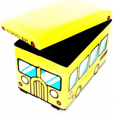 Hitplay Cardboard School Bus Storage Box - (Yellow)
