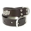 Brown Leather Dog Collar - Military Series (CLOSE OUT)