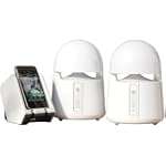 Grace Digital GDI-AQBLT300 Indoor/Outdoor Water Resistant Wireless Speakers with Dual Powered Transmitter