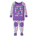 Infant Girls' Paul Frank 2-piece Long-sleeve Hearts PJ Set - Purple